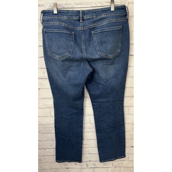 NYDJ Marilyn Straight Stretch Blue Jeans Size 12P‎ Not Your Daughter’s Jeans - Picture 2 of 8